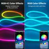 DC5V USB Bluetooth Neon Strip Light 1/2/3/5/10m IP65 Waterproof Music Sync RGBIC Flexible Tape for Indoor Outdoor Decor