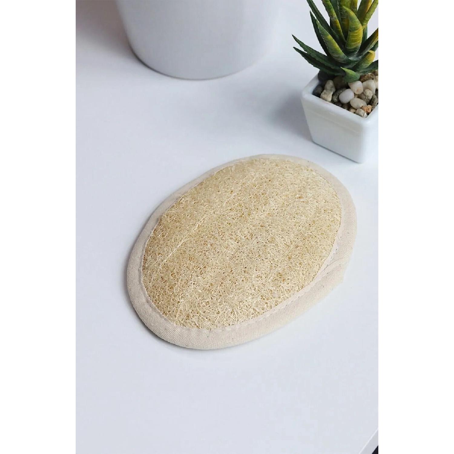 

Natural Bathroom Body And Facial Pouch Bath Pouch, Pumpkin Fiber, (16x12 cm)