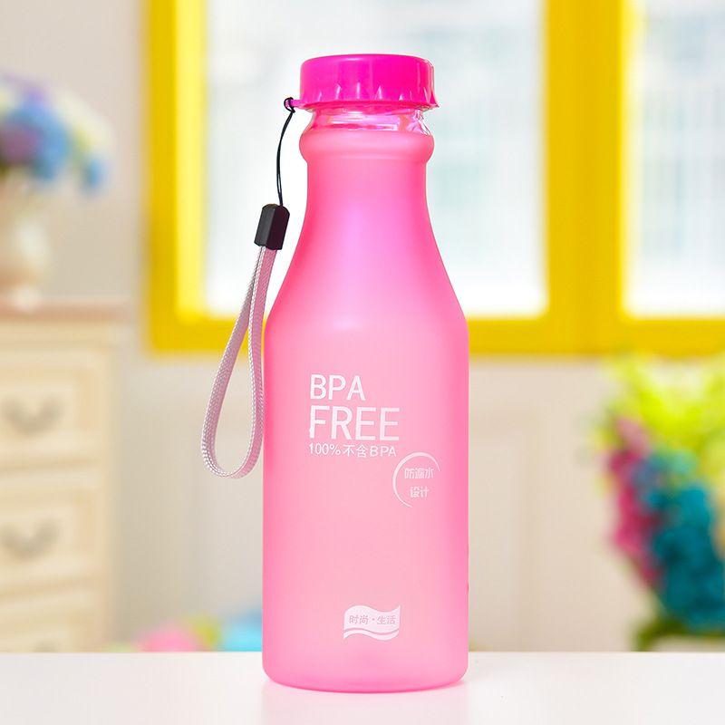 Robuste, auslaufsichere, tragbare Sport-Trinkflasche 550 ml für Radfahren und Camping