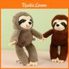 Cozy Brown And Light Gray Plush Sloth Doll For Keychains And Bag Accessories