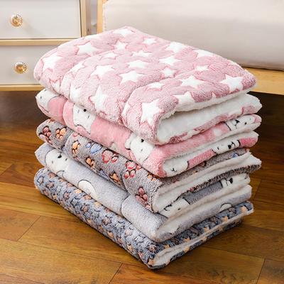 Double-Sided Pet Mat - Warm for Winter, Skin-Friendly, for Small Dogs/Medium Cats, Puppy Bed Cushion & Cat Sofa Blanket