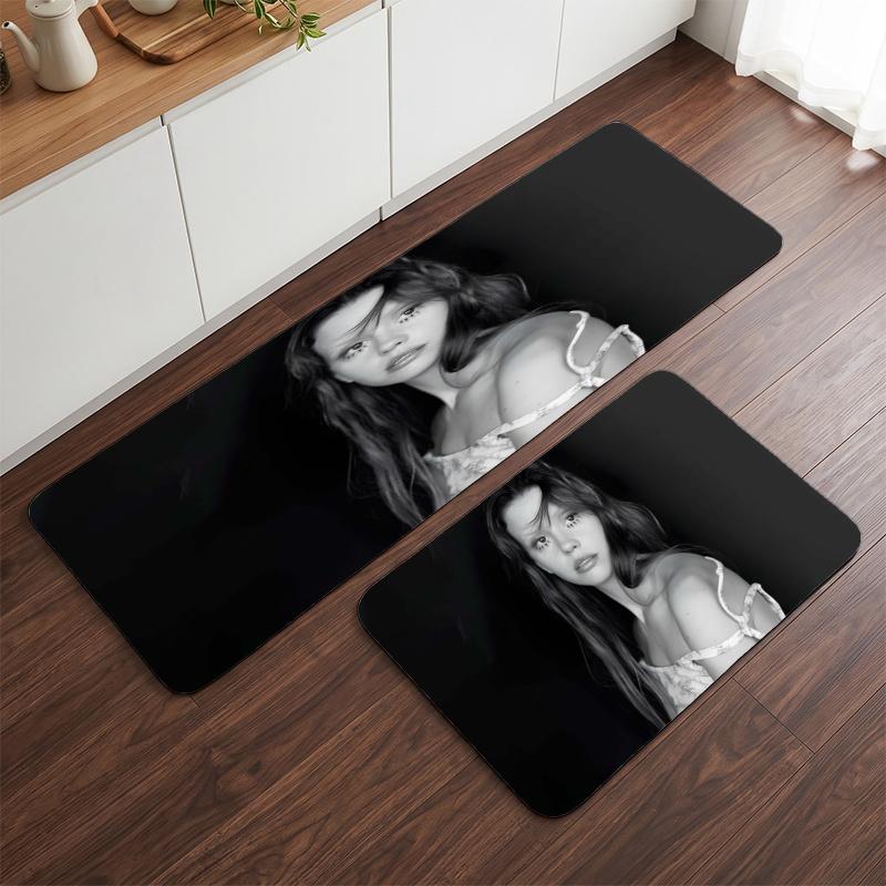 Mia Goth (14) Flannel Kitchen Mat Soft Anti-Slip Kitchen Floor Runner Rug Kitchen Rug for Home Kitchen Decor