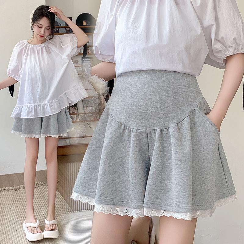Women's Maternity Ballet Style Summer Shorts - Casual, Loose, Slimming Air Cotton Outerwear