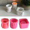 3D Candlestick Silicone Mold Candle Cup Molds Gypsum Candle Holder Mould Stylish Tealight Home Decorations Moulds