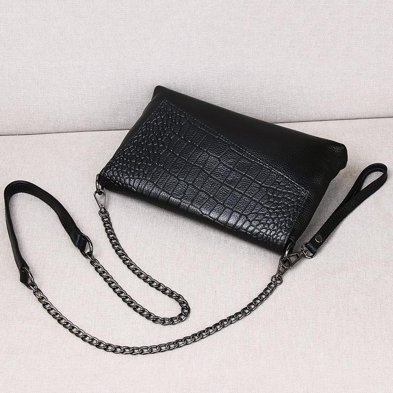 Stone Pattern Leather Clutch Bag Women'S Tide Large Capacity Women'S Chain Messenger Bag Fashion Banquet Handbag