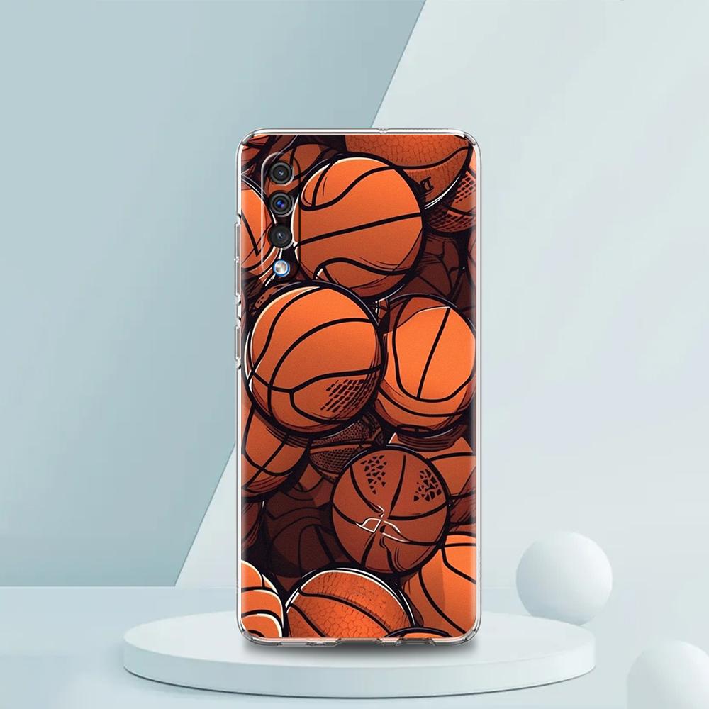 

Basketball Basket Sports Transparent Phone Case for Samsung Galaxy A12 A50 A52 A70 A40 A10 A20 A30 A02 A03S A04 Silicone Shell Samsung A10s