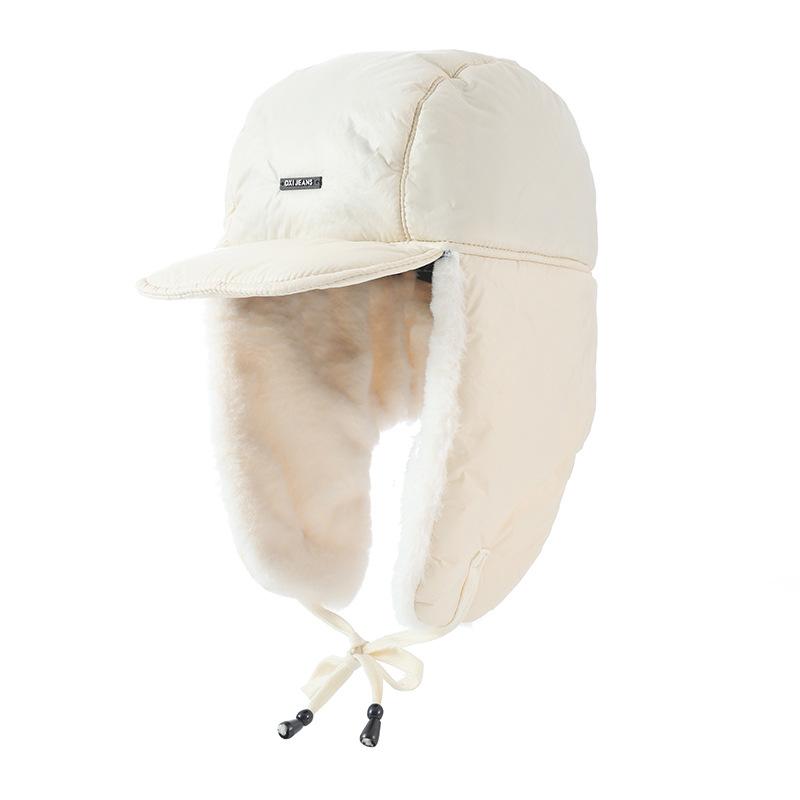 New Winter Retro Plush Lei Feng Hat Outdoor Cycling Windproof and Warm Hat Versatile Plush Northeast Ear Protection Cotton Hat