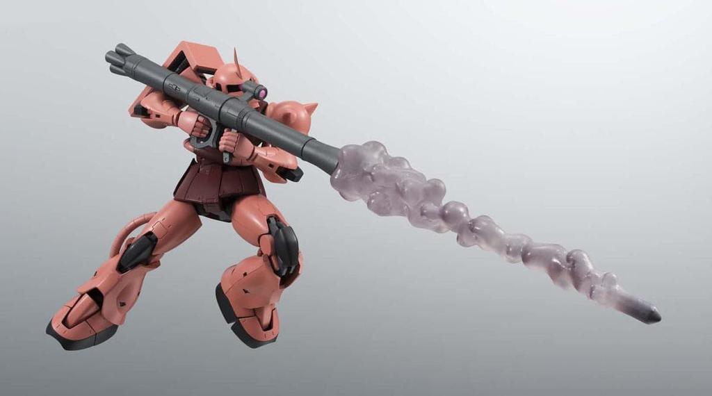 TAMASHII NATIONS ROBOT SPIRITS Mobile Suit Gundam SIDE MS Zaku 125mm PVC ABS Painted Action Figure MS-06S Char's ver. A.N.I.M.E. (Reissue) Approx. &