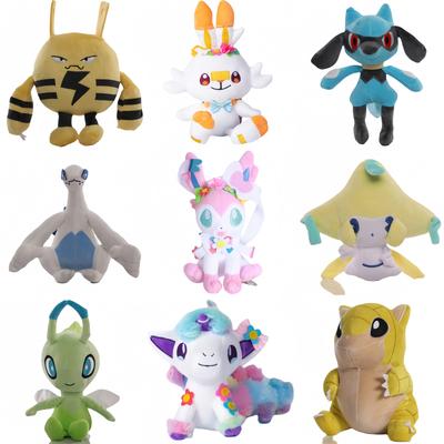 Pokemon Λούτρινο Sylveon Ponyta Παιχνίδι Sandshrew Riolu Pikachu Celebi Lugia Jirachi Elekid Λούτρινα Παιχνίδια Χόμπι Παιδιά Χριστούγεννα Παιδικά Δώρα