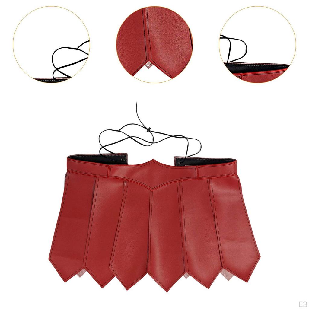 PU Leather Skirt Cosplay Clothes Dress Up Role-playing for Carnival Festival Fantasy Events