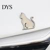 Car Stickers No Residue Decal Metal Cat 3D Animal Emblem for Scratch Hiding Chrome Removable Decals Finish Zinc Alloy Sticker Body And Trunk