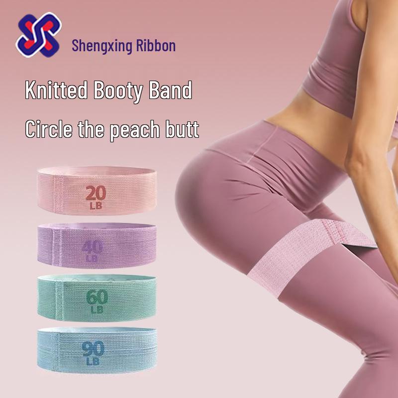 Printed Non-Slip Elastic Crochet Resistance & Yoga Band