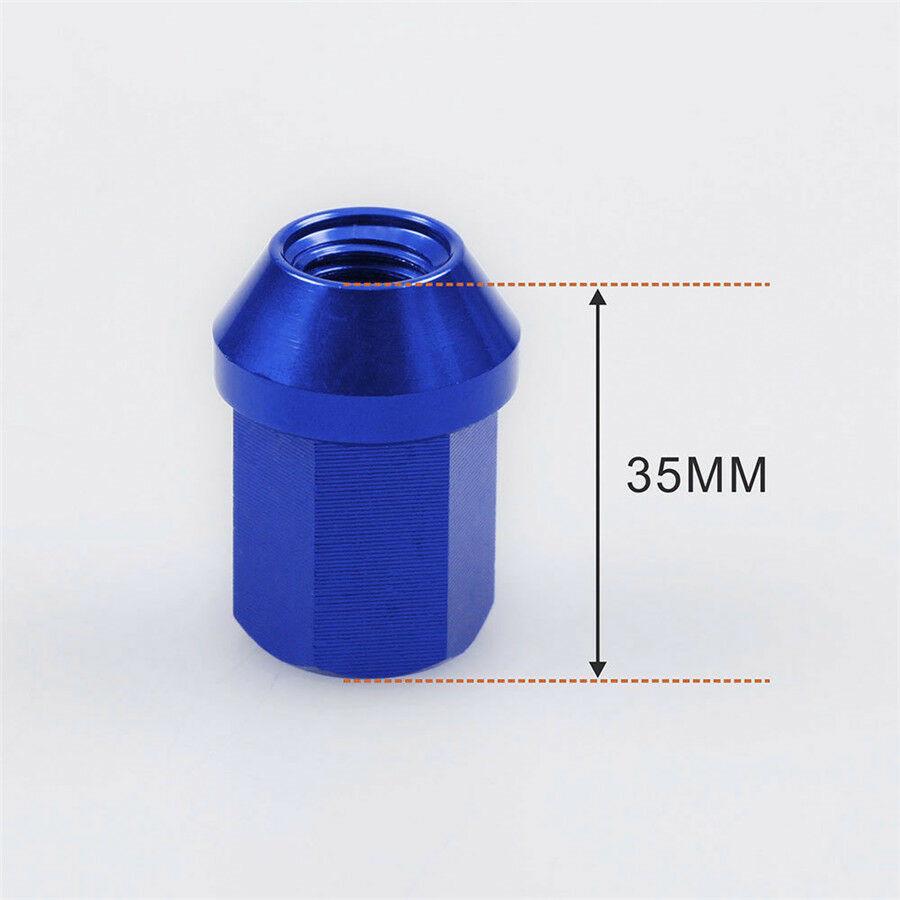 20* M12X1.5MM Silver Anti-theft Wheel Nuts Alloy Steel TUNER RACING WHEEL LUG NU