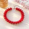 1Pcs Chunky Bohemian Resin Bead Necklace Dopamine Fashion Jewelry Colorful Charms Statement Choker for Beach and Holiday Looks