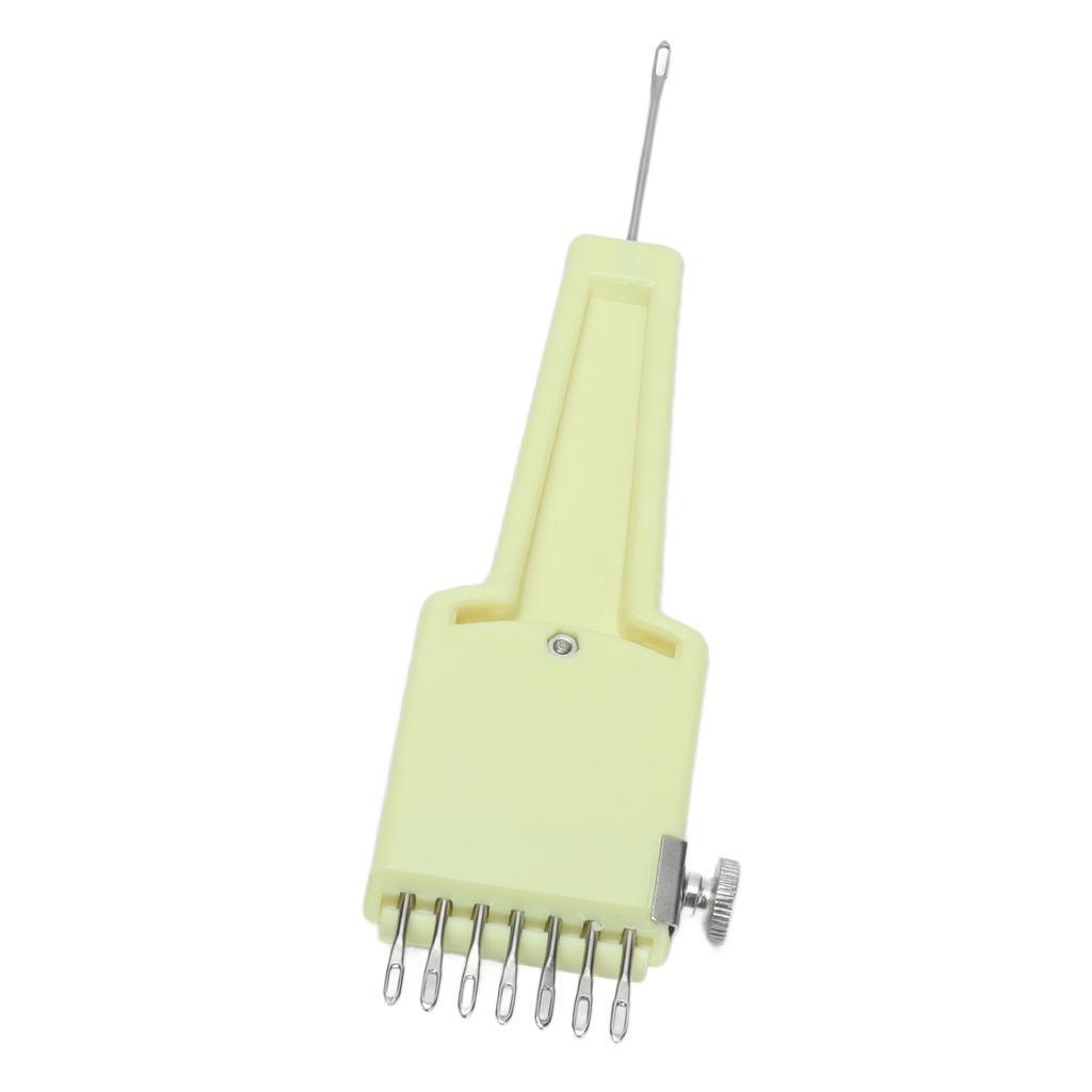 Knitting Machine Plastic Holder Stainless Steel Transfer Tool with 7 Needles for Sewing Machine