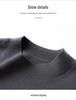 Machine-Washable Men's Wool Sweater, Half-High Neck, 450g Australian Wool, Warm Base Layer, Autumn/Winter 4A Grade.