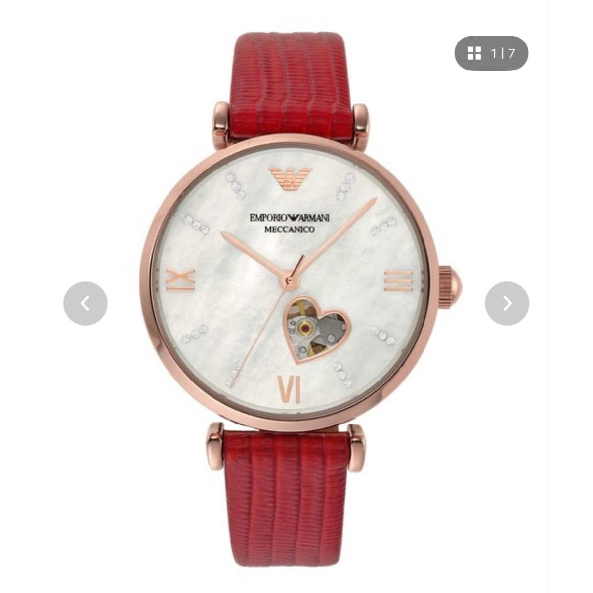 Used EMPORIO ARMANI ladies watch red