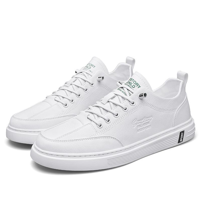 

Board shoes men s 2024 winter new versatile fashion trend little white shoes student campus thick sole heightening non-slip moisture shoes 39 белый