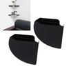 2pcs Wall Mount Floating Corner Shelves Quarter Round Hanging Corner Shelves for Bedrooms Living Rooms Shower Room