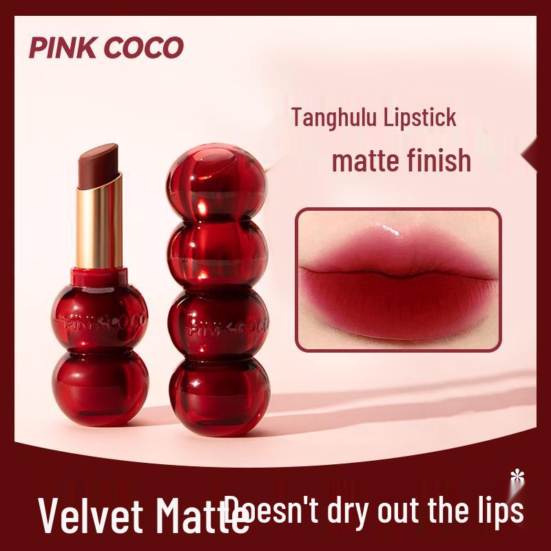 

Pink Coco Candied Hawthorn Matte Lipstick - Smoky Brown Tone