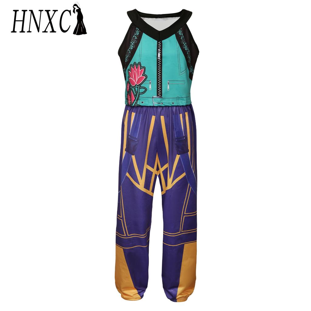 HNXC Girl Group Cosplay As Rumi, K-POP Girl Group Zoe Mira, and Female Cosplay Performance Costume