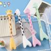 Kawaii Standing Giraffe Pen Pretty Aesthetic Cute Writing Pen Stationery Giraffe Gel Pen  Kids