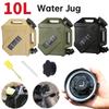 Jerrican d'eau de camping 10L avec robinet amovible Réservoir d'eau portable Grande capacité Léger Porte-distributeur d'eau pour voiture Camping