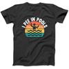 Ich Pisse in Pools Retro Sonnenuntergang T-Shirt Sweatshirt Hoodie Tanktop für Männer Frauen Kinder Schwarz