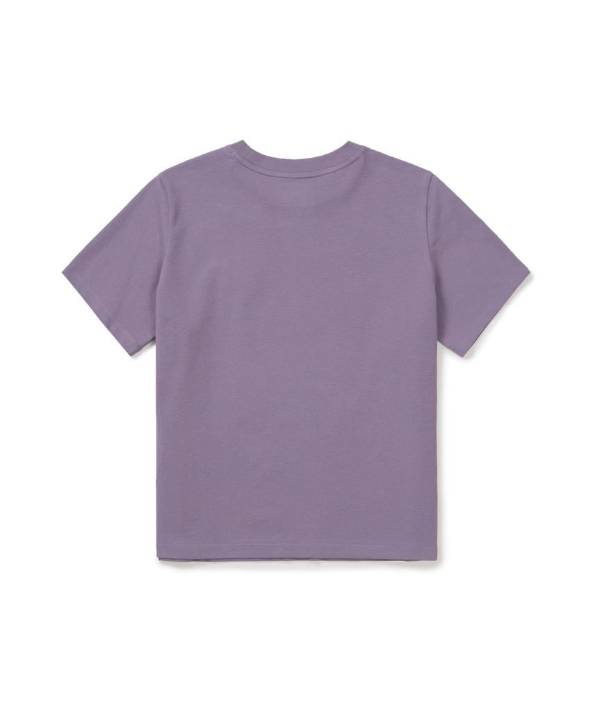 SNOWPEAK APPAREL Sorona Women'S Semi-Crop Short Sleeve T-Shirt (S26Mwfts05) Purple
