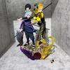38cm Naruto Shippuden Figurine Naruto Uzumaki Uchiha Sasuke Japanese Anime PVC Action Figure Toy Statue Collection Figure Doll