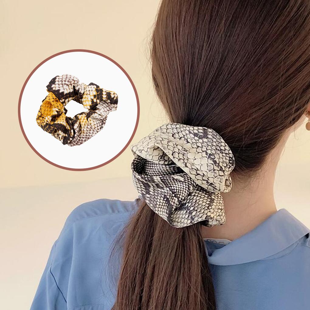 Large Hair Scrunchies Leopard Print Thick Stretchy Adjustable Ponytail Holder Bobbles Hairs Band Accessories Multi Color