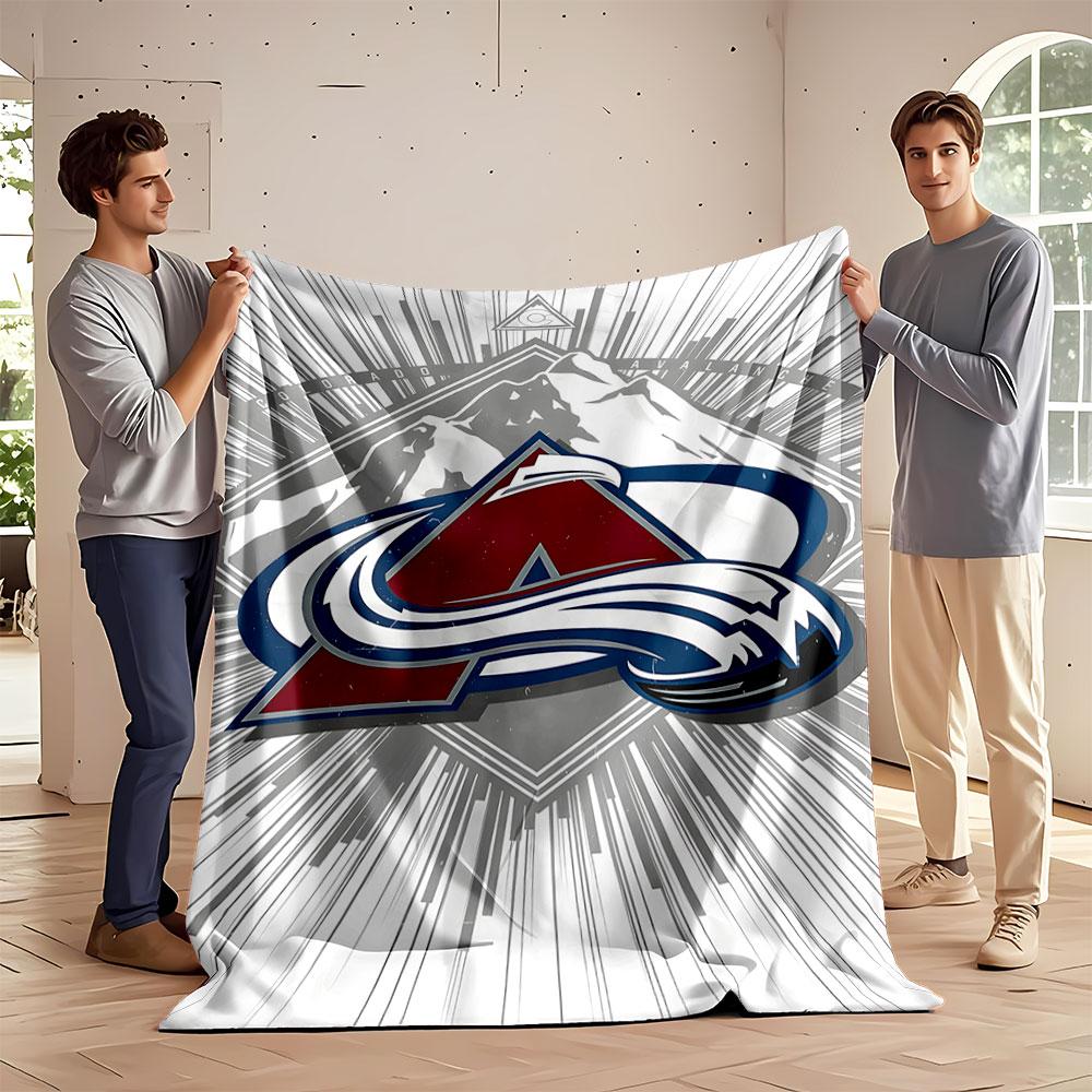 Colorado Avalanche Logo Blanket Print Blanket Soft and Cozy Perfect for the Living Room Bed Sofa or a Nap,gift