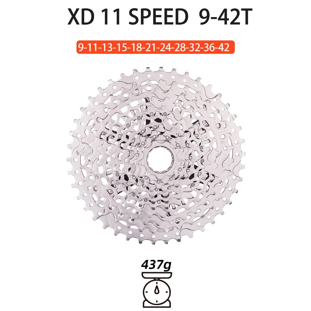 ZTTO ULT 11 Speed 9-46T Rainbow Cassette MTB XD Core Ultralight 363g Steel Durable Ultimate11s Sprocket 9-46 k7 511% Range 11s 9-42T L