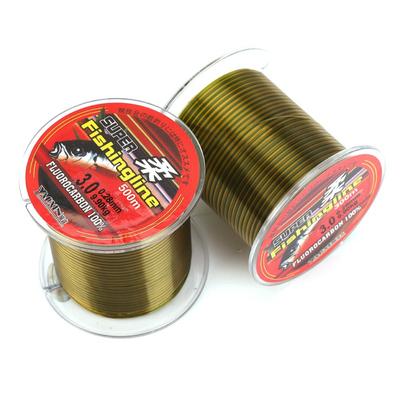 500M Angelschnur mit Fluorocarbon-Schicht, Mono-Nylon, transparenter Draht, Outdoor Pro Angelzubehör
