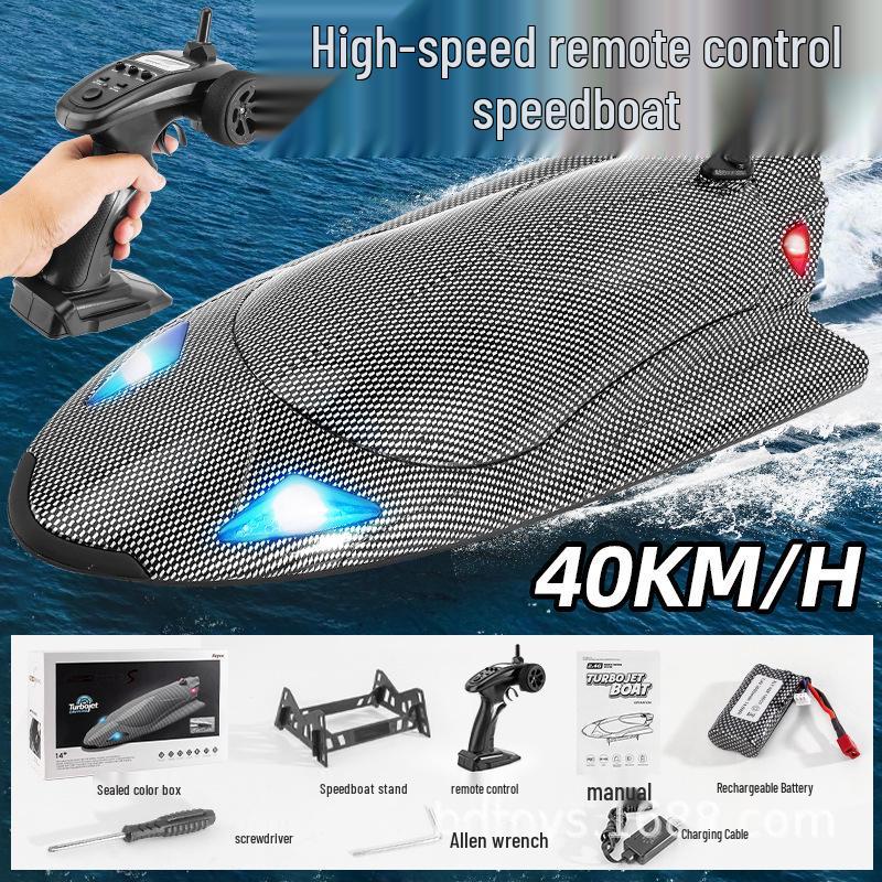 

Feiyu FY011 RC Dual Jet Speedboat – Electric, Full-Scale, Capsize Recovery Racing Boat Single Battery