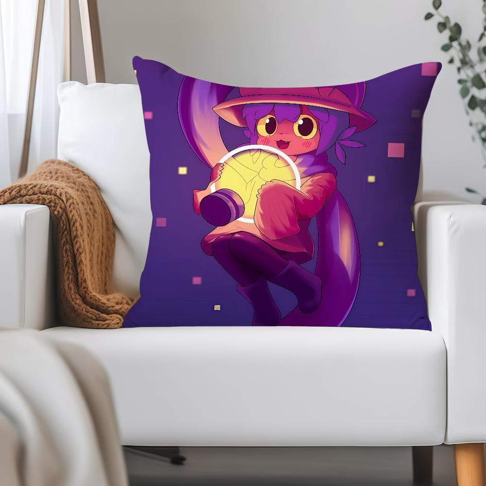 Cute Game O-Oneshot Niko Pillow Case Applicable Space For Guest Rooms Interiors Cars Office House Decoration