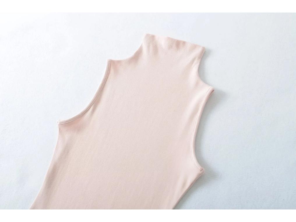 Trendy High-Waisted Sleeveless Dress: Elastic Waist, Elegant, Hip-Hugging Skirt - Early Spring 2026 Style for Women