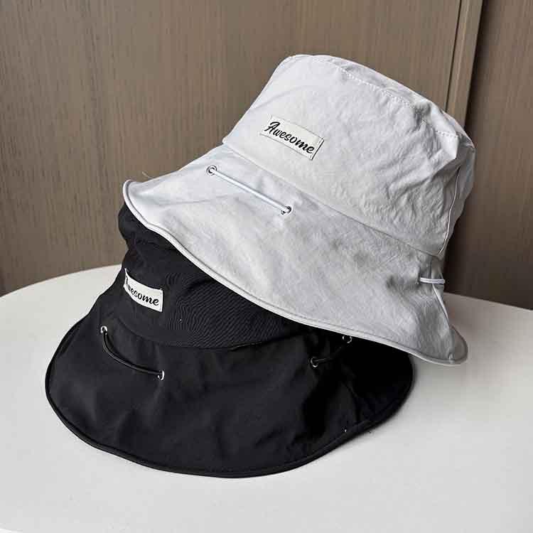 New spring and summer fisherman's hat children variable bag with small face foldable basin hat outdoor sunshade and sun protection hat
