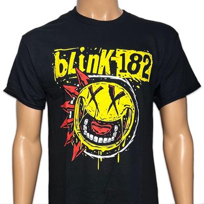 Blink 182 Punk Smiley Gloednieuw Officieel Gelicentieerd Shirt Unisex T-shirt