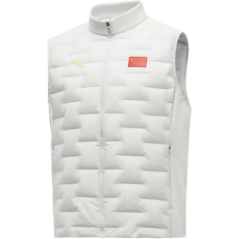 ANTA Down Vests Men s Mulberry Heather Gray Stand Collar Lightweight Other 452540103-1 3XL