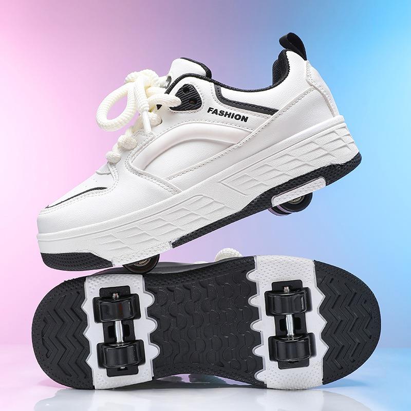 Runaway Shoes Girls Four Wheels Children Invisible Deformation Roller Skates Skates Boys Adult Pulley Wheels