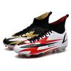 New Football Shoes, Boys' High-top Long Nails, Young and Middle School Students' Competition Training Shoes, Large Size.