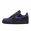 Air Force 1 Fashion And Versatile Comfortable Abrasion Resistant Low Top Skateboard Shoes Women's Black Purple HQ1180-001(Team352-)