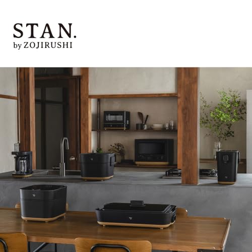Zojirushi Automatic Cooking Pot STAN. Neglecting & Time Saving Pack Cooking Enamel Pot Easy To Clean Black EL-KA23-BA