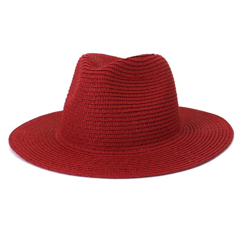 Uomini e donne viaggiano protezione solare da mare moda cappello da sole primavera ed estate cappello di paglia jazz colorato