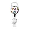 Flower Butterfly Chrysanthemum Doctor ID Badge Clip Lanyards Holder Porta Credencial  Reel Nurse Retractable Keychain Wholesale