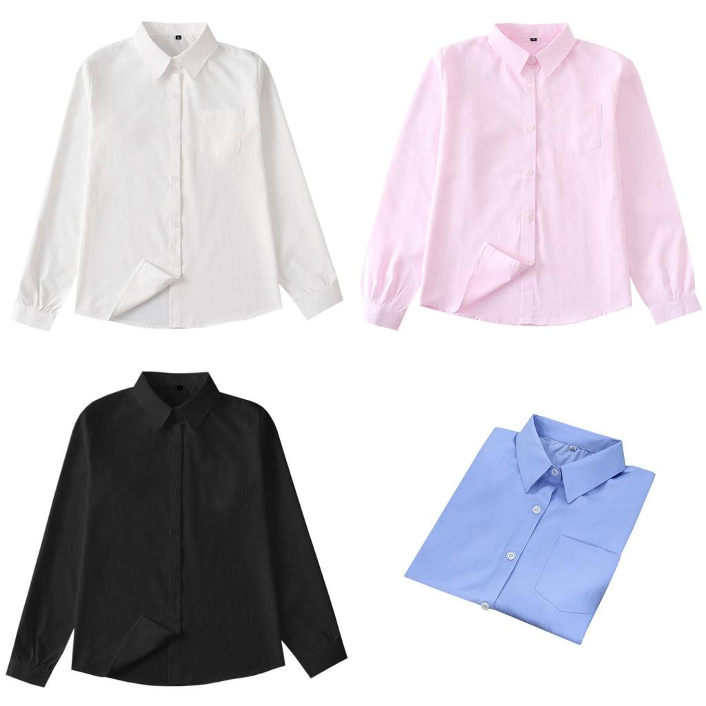 Girl School Uniform Shirt With Pure Cotton And Polyester Blend For Casual Wear