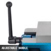 80MM Heavy Duty Milling Vise Bench Clamp Vise High Precision Clamping Vise 3 Inch Jaw Width with 360 Degree Swiveling Base CNC Vise