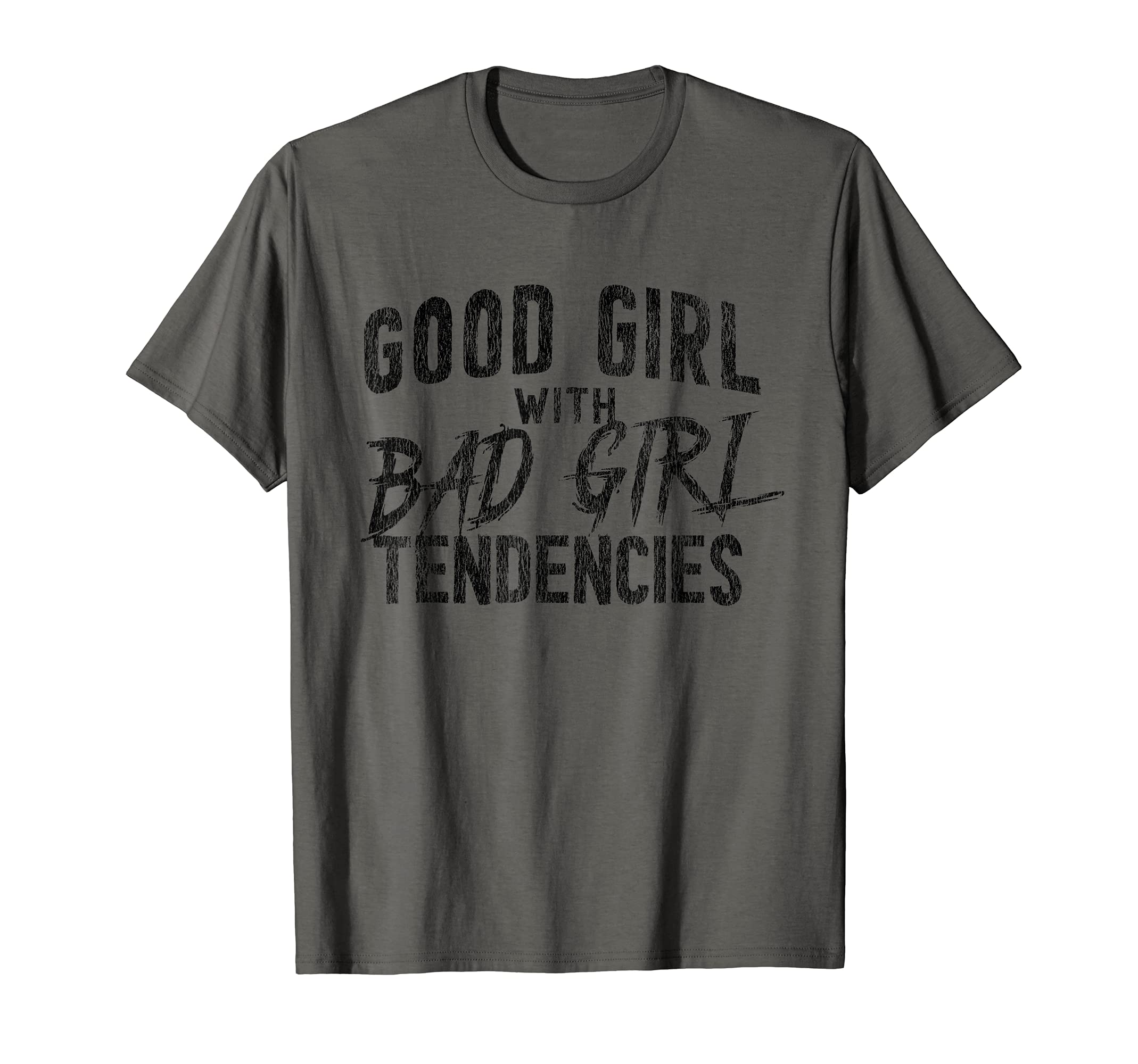 

Good Girl with Bad Girl Tendencies Summer Clothes T-shirt T-shirt сірий колір