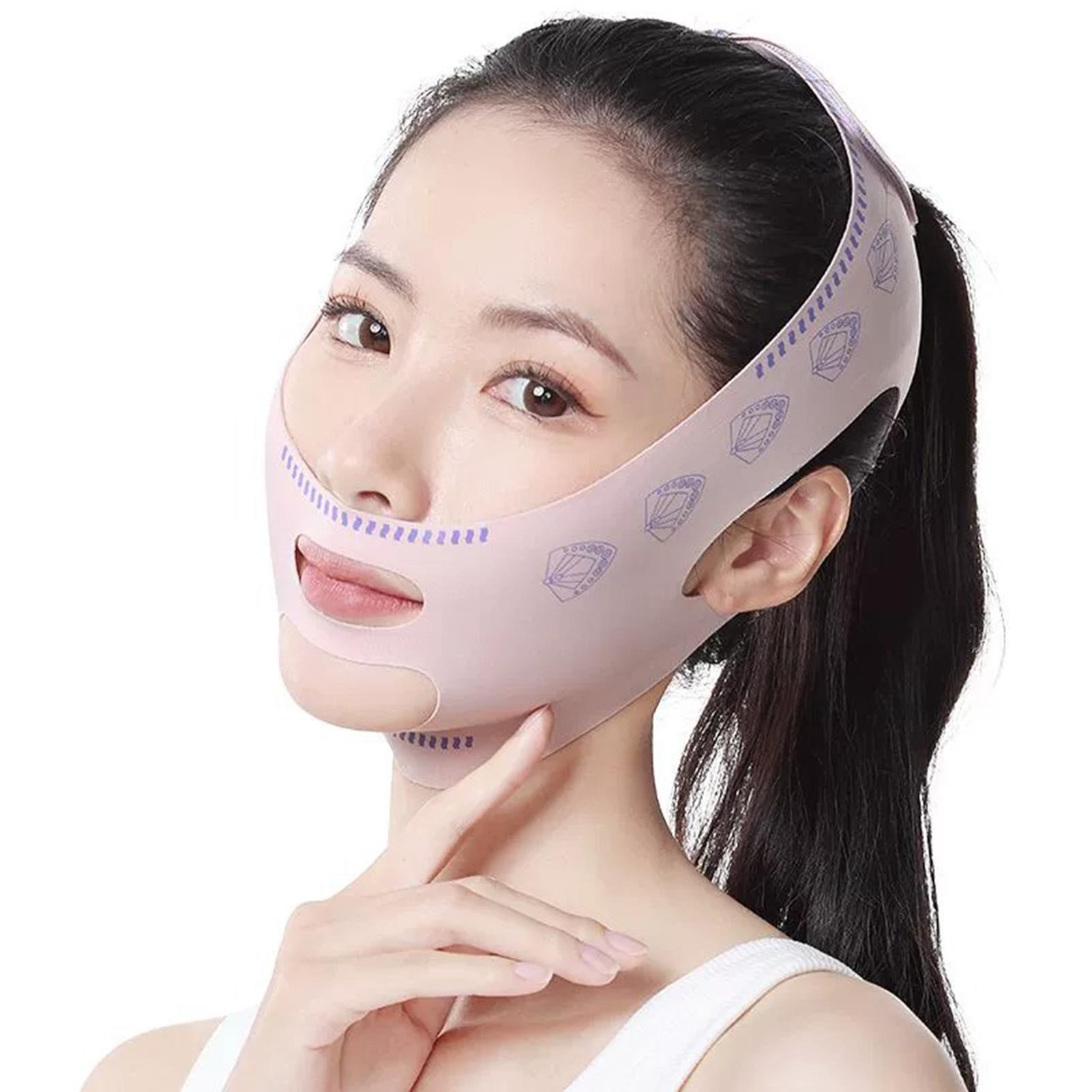 

Facial V-Shaped Up Lift Belt Double Chin Reducer Face Slimming Strap for Daily Use Face
